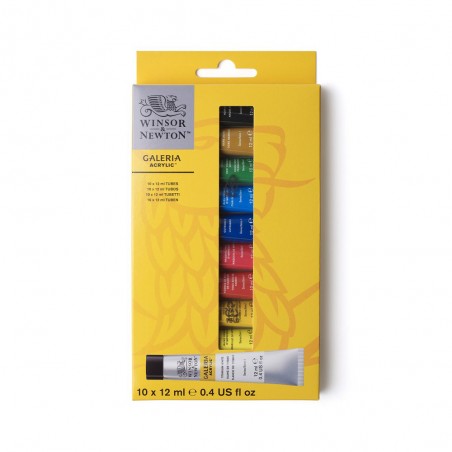 Acrilico Galeria, Set 10 Colori da 12ml. - Winsor&Newton