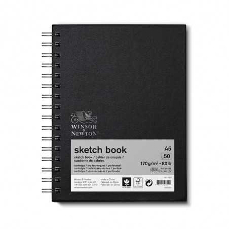 Taccuino Sketchbook Spiralato, 50 Fogli da 170gr. - Winsor&Newton