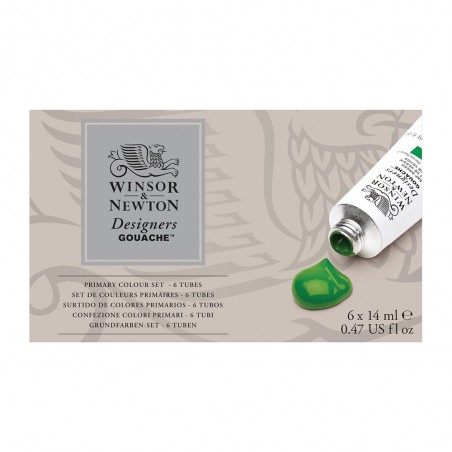 Gouache Extrafine, Set 6 Colori Primari - Winsor&Newton