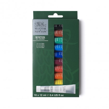 Olio Winton, Set 10 Colori da 12ml. - Winsor&Newton