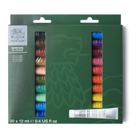 Olio Winton, Set 20 Colori da 12ml. - Winsor&Newton