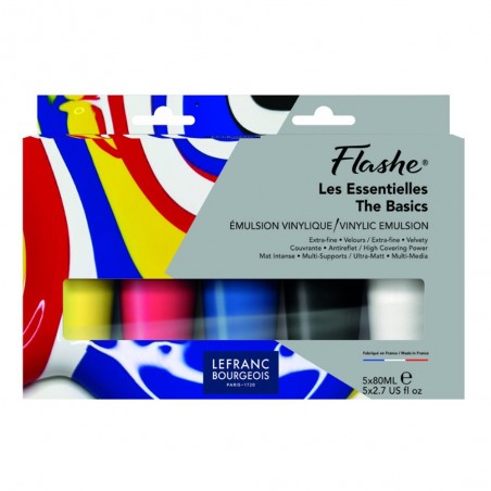 Flashe Set 5 Colori Primari da 80ml. - Lefranc&Bourgeois