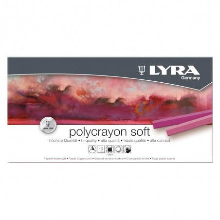 Gessetti Polycrayons Soft, Set 12pz. - Lyra