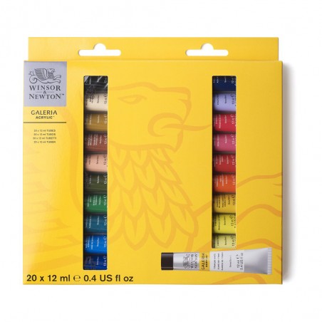 Acrilico Galeria, Set 20 Colori da 12ml. - Winsor&Newton