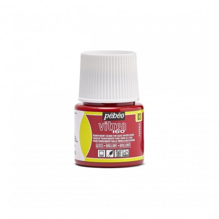 Colori per Vetro a base d'acqua, Pébéo Vitrea 160