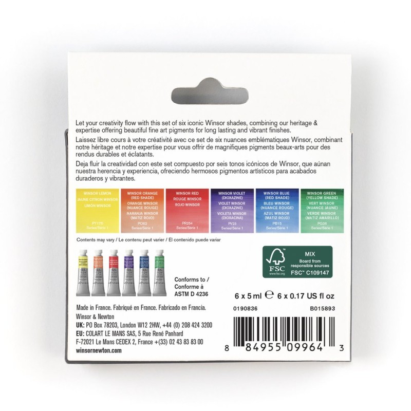 Winsor & Newton Acquerello Professionale Tubetto 5 Ml - Winsor Orange Red Shade (S1) - Colore Artista