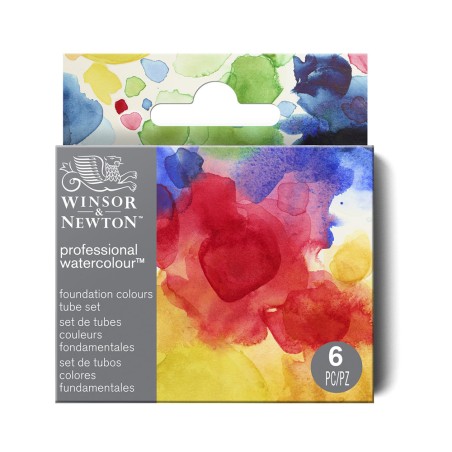 Acquerelli Professional Water Colour, Set 6 Colori Essenziali da 5ml - Winsor&Newton