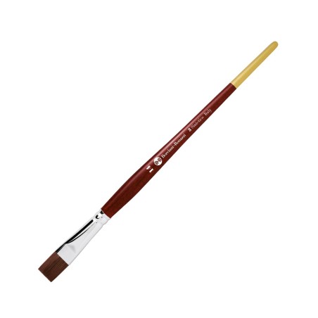 Pennello Sintetico Prugna Punta Piatta, Serie 3 - Borciani e Bonazzi