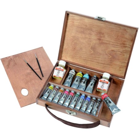 Cassetta in Legno Olio Classico, Modello "Fiori" - Maimeri