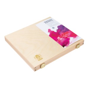 Cassetta in Legno Acquerello Horadam, 80 Colori da 5ml. - Schmincke
