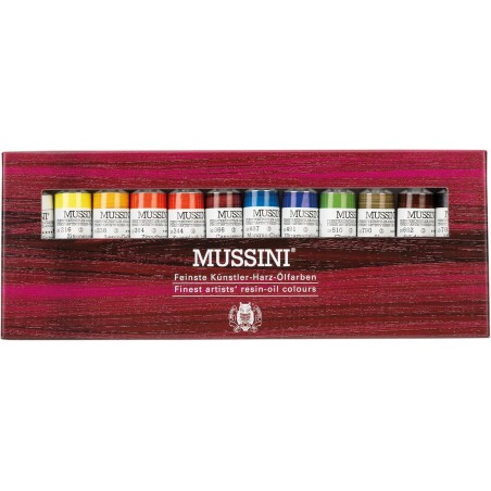 Olio Mussini, Set 12 Colori da 15ml. - Schmincke