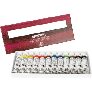 Olio Mussini, Set 12 Colori da 15ml. - Schmincke