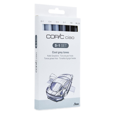 Pennarelli Copic Ciao, Set Toni Grigi 5+1