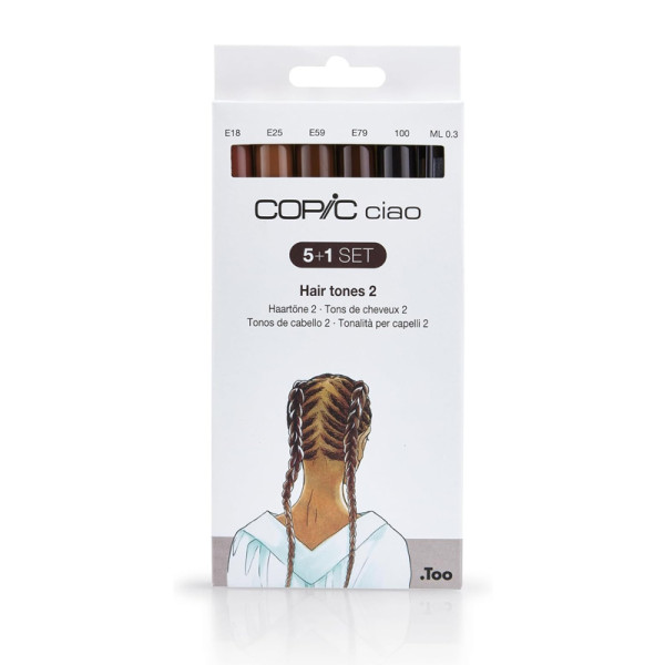 Pennarelli Copic Ciao, Set Toni Carne 2