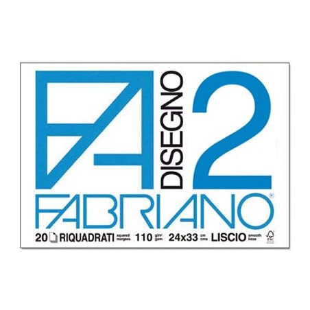 Blocco di Carta F2 - Riquadrato 110gr. - Fabriano