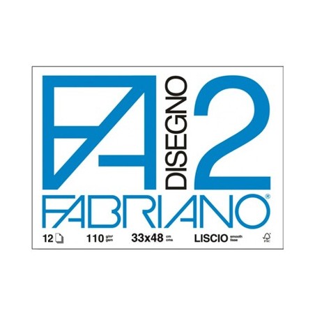 Blocco di Carta F2 - Liscio 110gr. - Fabriano
