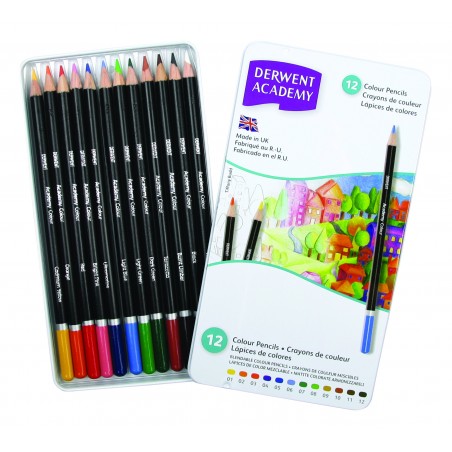 Set Academy - 12 Pastelli - Derwent