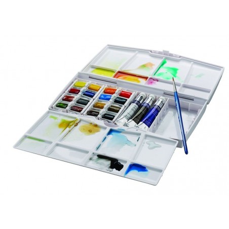 Acquerello Cotman Painting Plus - 16 Mezzi Godet + 3 tubi - Winsor&Newton