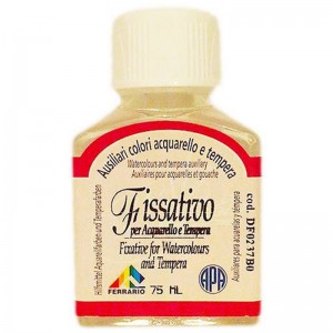 Fissativo per Acquerello e Tempera - 75ml - Ferrario