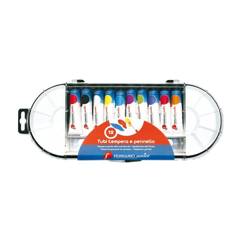 Tempera e Pennello - 12 tubi - Ferrario