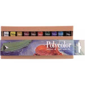 Acrilico Polycolor 20ml. - Confezione 10 colori - Maimeri
