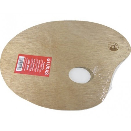 Tavolozza ovale in legno - 18x24cm. - Lukas