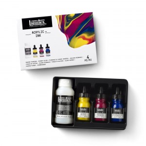 Inchiostro Ink! - Set 3 Primari + Pouring - Liquitex
