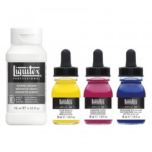 Inchiostro Ink! - Set 3 Primari + Pouring - Liquitex