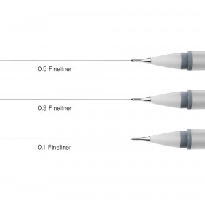 Penne Pigment Fineliner Cool Grey - Set 3pz. - Winsor&Newton