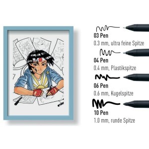 Penne Pigma Sensei- Set Manga 4pz. - Sakura