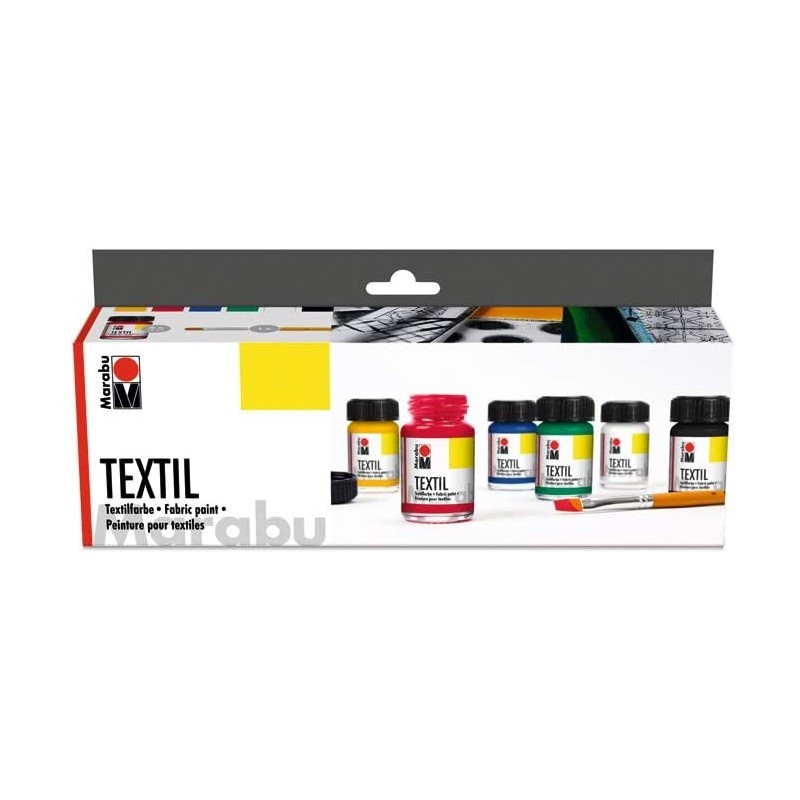 Colori per Tessuto Textil - Starter Set - Marabu