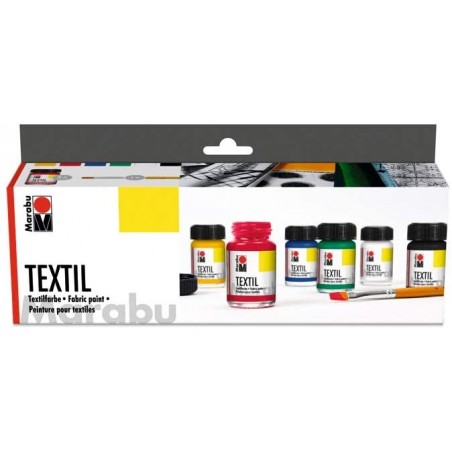 Colori per Tessuto Textil - Starter Set - Marabu