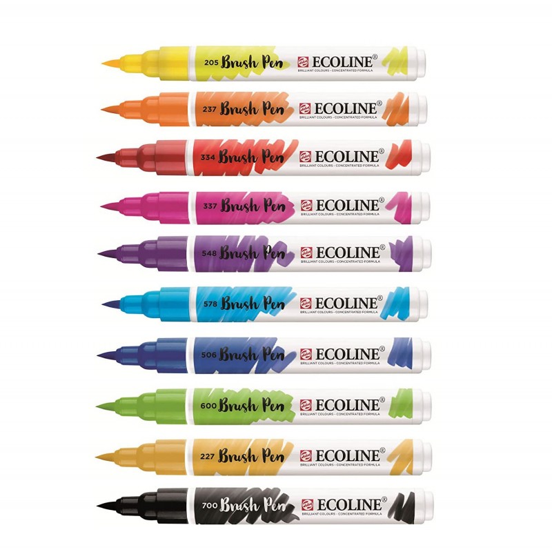 Pennarelli Ecoline Brush Pen - Set 10pz. - Royal Talens