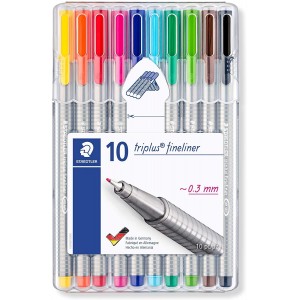 Penne Triplus Fineliner - Set 10pz. - Staedtler