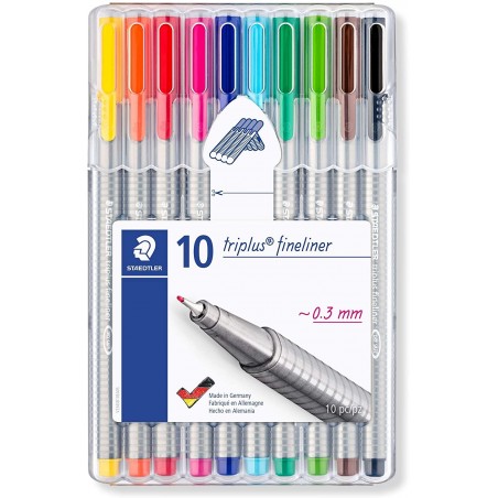 Penne Triplus Fineliner - Set 10pz. - Staedtler
