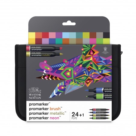 Pennarelli Promarker - Astuccio Set Mixed - Winsor&Newton
