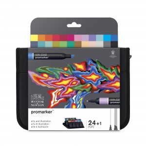 Pennarelli Promarker Arts & Illustration 24pz. - Winsor&Newton