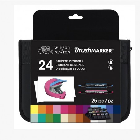 Pennarelli Brushmarker - Astuccio Student 24pz. - Winsor&Newton