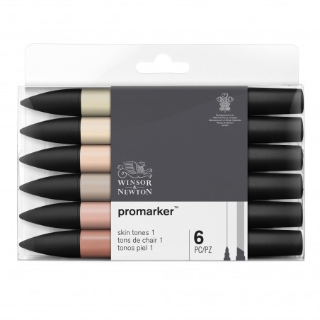 Pennarelli Promarker 6 Toni Carne Set 1 - Winsor&Newton