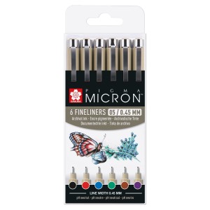 Penne Pigma Micron 05 Set Basic - Sakura