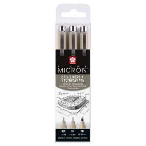 Penne Pigma Micron Nero Set Urban - Sakura