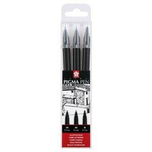 Penne Pigma Pen Nero Set 3pz. - Sakura