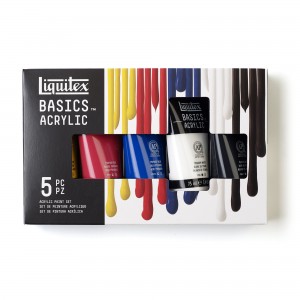 Acrilico Basics - Set 5 Primari 75ml. - Liquitex