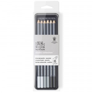 Matite in Carbone da Schizzo Studio Collection Set 6pz. Winsor&Newton