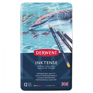 Matite Colorate Inktense Set 12pz. - Derwent