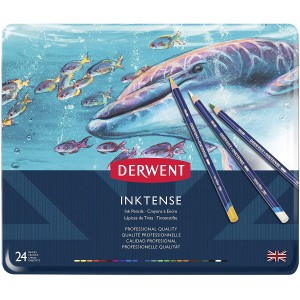 Matite Colorate Inktense Set 24pz. - Derwent