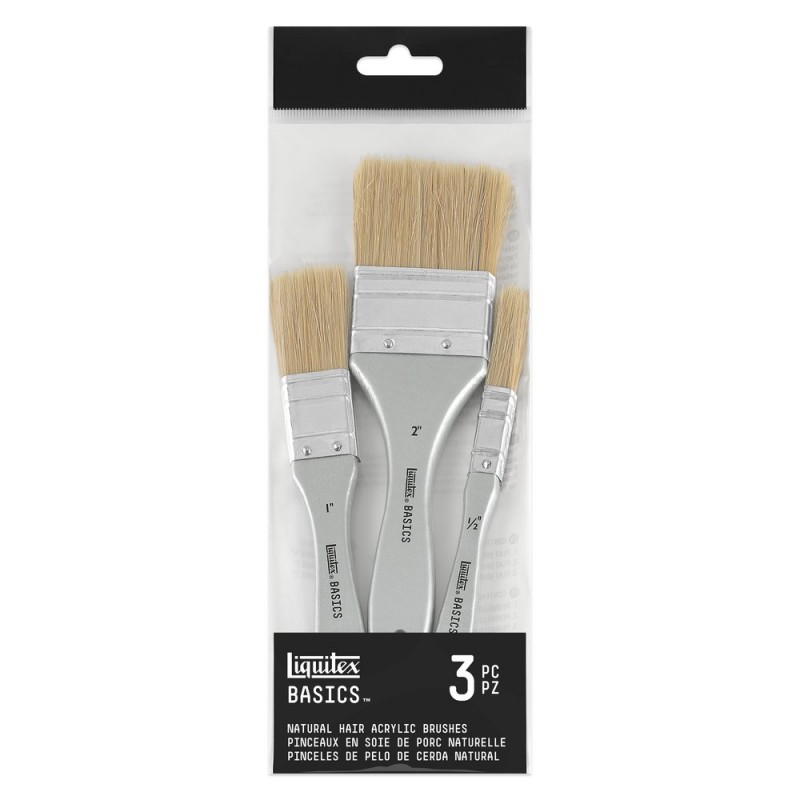 Set Pennellesse Basics Fibre Naturali 3pz. - Liquitex