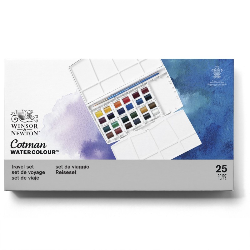 Acquerello Cotman Painting Plus - 24 Mezzi Godet - Winsor&Newton