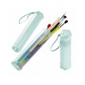 Tubo Portapennelli in Plastica Trasparente - Lebez