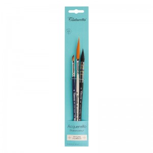 Blister di Pennelli per Acquerello Set "Pittura Floreale"